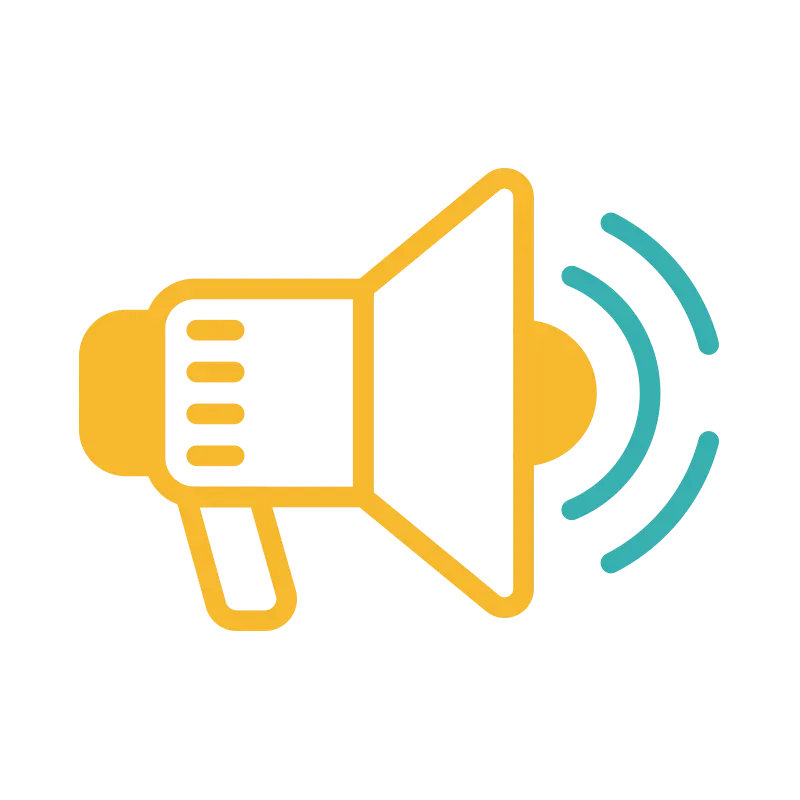 Image showing the icon for a megaphone